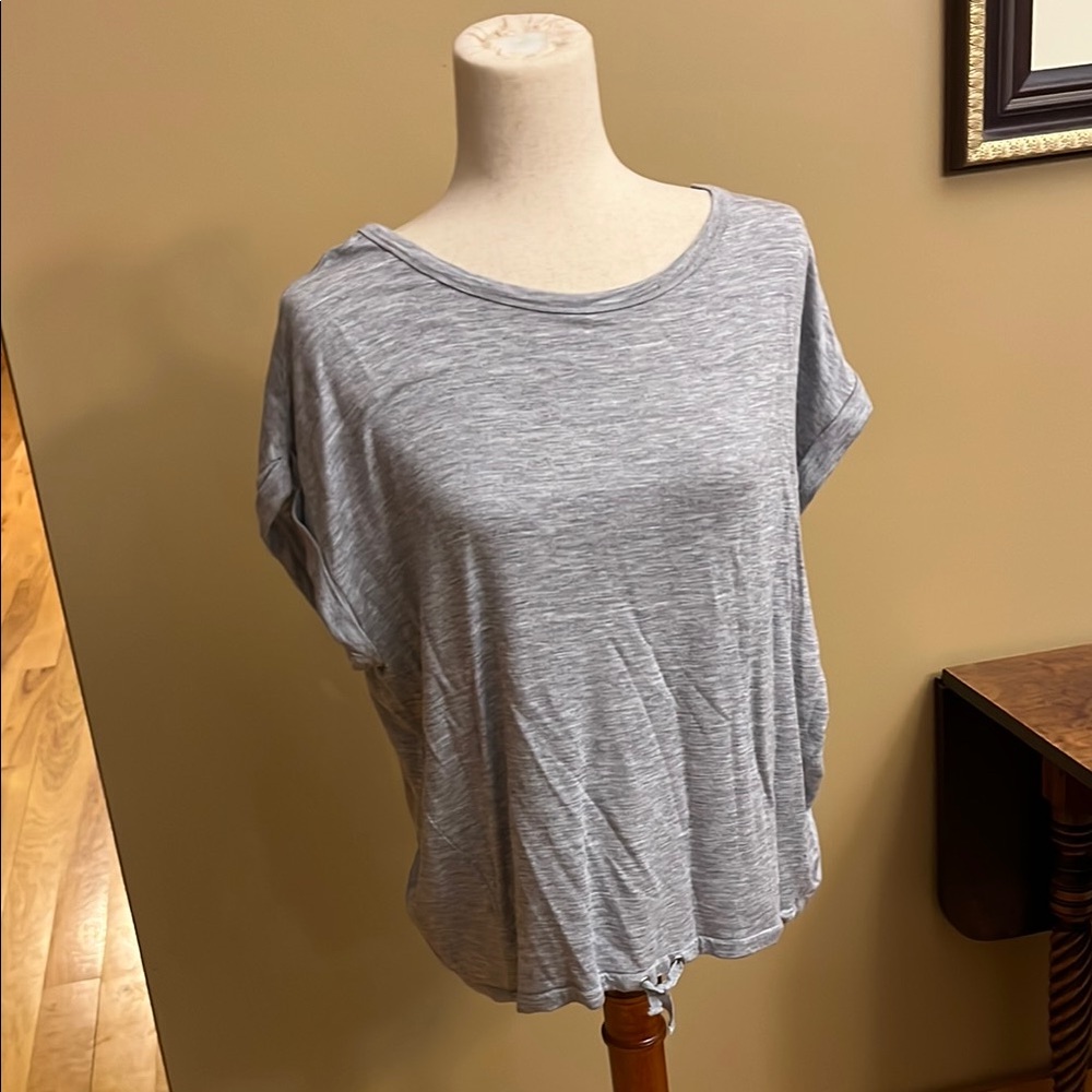 Gray Relaxed Boxy Short Sleeve Tee